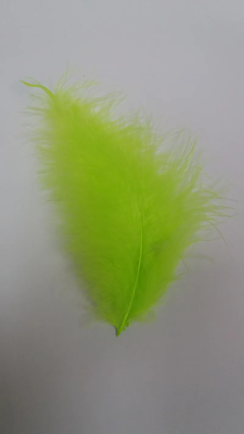 Flybox Premium Marabou in Citrus Chartreuse-1
